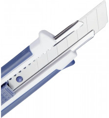 Нож канцелярский с антискользящими вставками и точилкой для карандаша - Фото 9