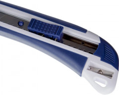 Нож канцелярский с антискользящими вставками и точилкой для карандаша - Фото 10