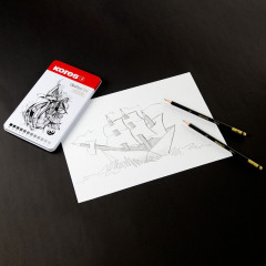 Набор карандашей чернографитных художественных «Grafitos Set» - Фото 10