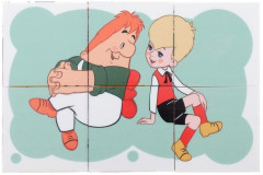 Кубики пластиковые «Малыш и Карлсон» - Фото 3