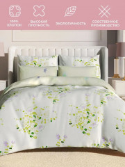 Комплект постельного белья «Цветочный ноктюрн» - Фото 3