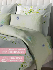 Комплект постельного белья «Цветочный ноктюрн» - Фото 4