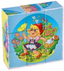 Кубики пластиковые «Цветные сказки-4» - Фото 1