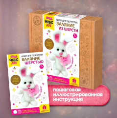 Набор для валяния из шерсти «Зайка» - Фото 12