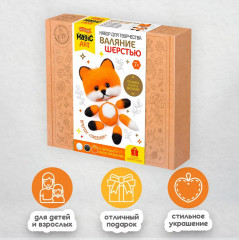 Набор для валяния из шерсти «Лисёнок» - Фото 4