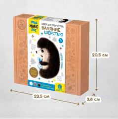 Набор для валяния из шерсти «Ёжик» - Фото 6