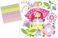 Аппликация бусинами «Цветочная фея» - Фото 8