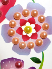 Аппликация бусинами «Цветочная фея» - Фото 12