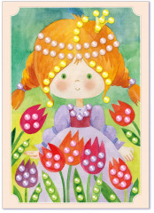 Аппликация бусинами «Принцесса Тоня» - Фото 7