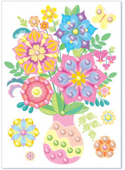 Аппликация бусинами «Букет. Летний полдень» - Фото 9