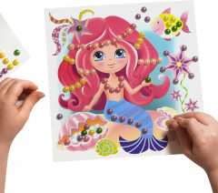 Аппликация бусинами «Маленькая русалка» - Фото 9