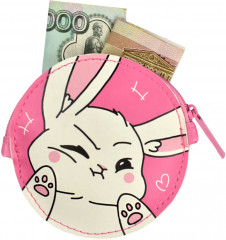 Кошелёк для банкнот и монет «Сердитая зайка» - Фото 1