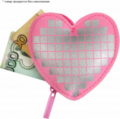 Кошелёк для банкнот и монет «Серебряное сердечко» - Фото 2