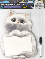 Доска магнитная c полем для рисования и письма «Мечтающий кот» - Фото 2