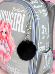 Брелок меховой «Зайка в шапочке» - Фото 3