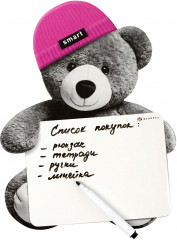 Доска магнитная c полем для рисования и письма «Мишка в шапочке» - Фото 2