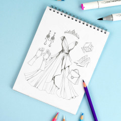 Книжка-раскраска для детей «Вечерние платья» - Фото 6