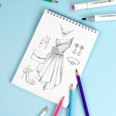 Книжка-раскраска для детей «Вечерние платья» - Фото 7