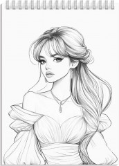 Книжка-раскраска для детей «Вечерние платья» - Фото 10