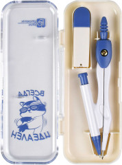 Циркуль в комплекте со сменными грифелями «Безупречный енот» - Фото 2