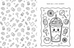 Аниме-вкусняшки. Милые расскраски для детей - Фото 8