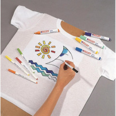 Маркер для текстиля, цвет желтый - Фото 3