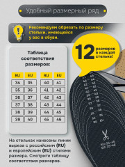 Стельки для обуви влаговпитывающие - Фото 3