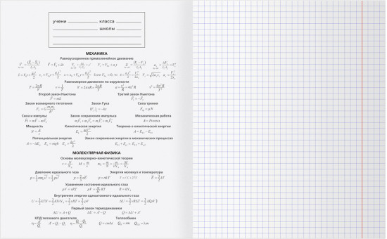 Тетрадь предметная «Физика»