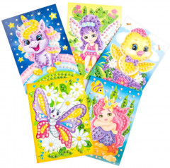 Аппликация бусинами «Русалочка» - Фото 8