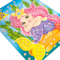 Аппликация бусинами «Русалочка» - Фото 10