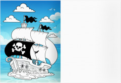 Остров сокровищ. Раскраска с цветным фоном - Фото 9