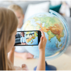 Глобус «Интерактивный физико-политический рельефный с подсветкой» - Фото 3