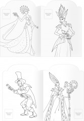 Раскраска фигурная с наклейками «Волшебник Изумрудного города» - Фото 1