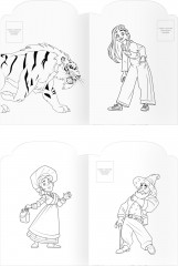 Раскраска фигурная с наклейками «Волшебник Изумрудного города» - Фото 2