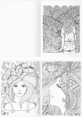 Раскраска-антистресс. Девушка-загадка - Фото 1