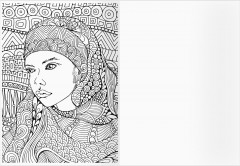 Раскраска-антистресс. Девушка-загадка - Фото 5