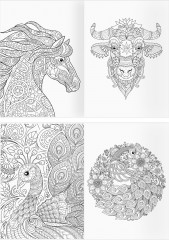 Раскраска-антистресс. Удивительные животные - Фото 3