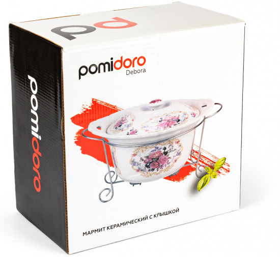 Мармит с крышкой с подогревом от свечей «Debora»