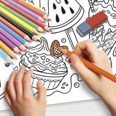 Коврик-раскраска многоразовый «Сладости» - Фото 8