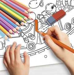 Коврик-раскраска многоразовый «Паровозик» - Фото 8