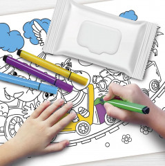 Коврик-раскраска многоразовый «Паровозик» - Фото 9