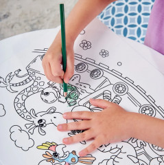 Коврик-раскраска многоразовый «Паровозик» - Фото 12