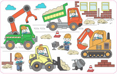 Коврик-раскраска многоразовый «Стройка» - Фото 3