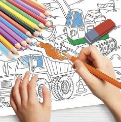 Коврик-раскраска многоразовый «Стройка» - Фото 8