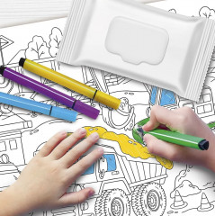 Коврик-раскраска многоразовый «Стройка» - Фото 9