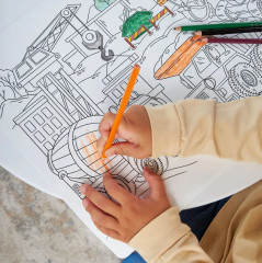 Коврик-раскраска многоразовый «Стройка» - Фото 12