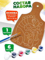 Набор для росписи по дереву «Динозаврик» - Фото 1