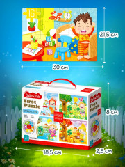 Пазлы для малышей 4 в 1 «Мой дом» - Фото 8