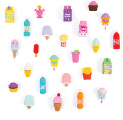 Набор 3D-ластиков-пазлов «Snacks 'n Sweets Puzzle Eraser Set» - Фото 2