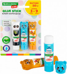 Набор клей-карандашей «Зверята» - Фото 2